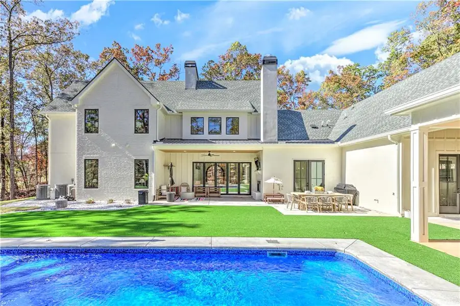Exterior details and patio area of a home in , Ball Ground (Image 3). Exterior details and patio area of a home in , Ball Ground (Image 3).