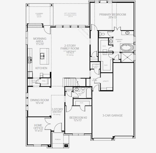 2D floor plan layout of this home in Fulbrook on Fulshear Creek, Fulshear, TX (Image 6). 2D floor plan layout of this home in Fulbrook on Fulshear Creek, Fulshear, TX (Image 6).