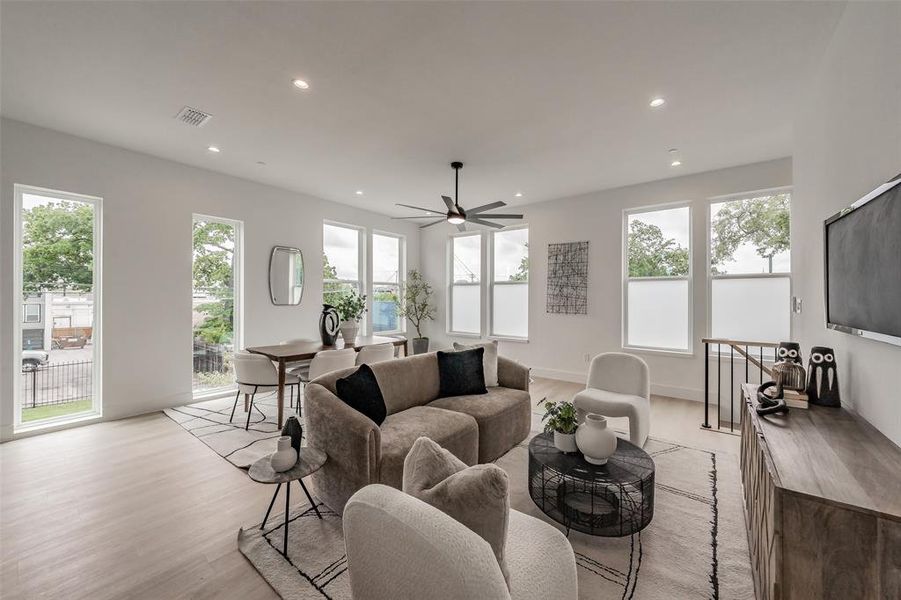 Furnished interior view inside a new home in , Dallas (Image 5).