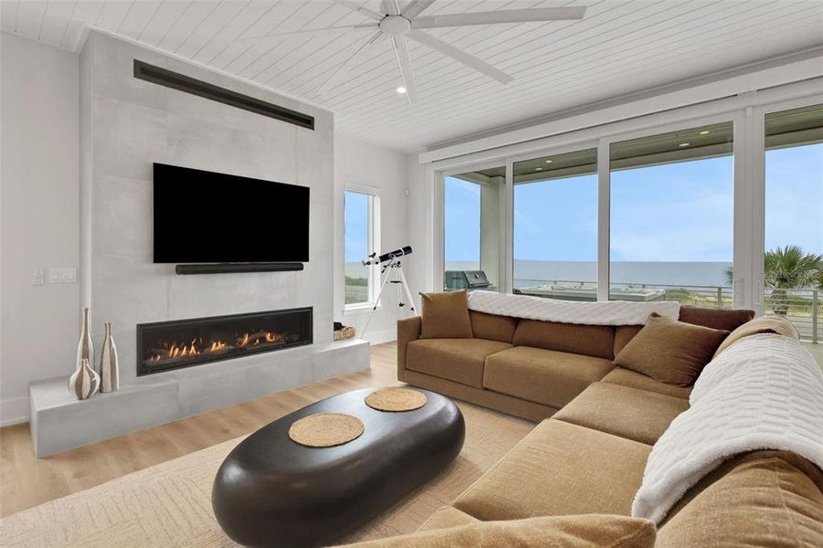Furnished interior view inside a new home in , Flagler Beach (Image 8).