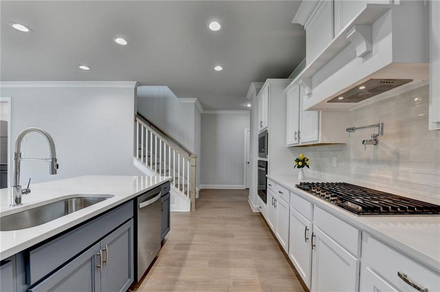 Furnished interior view inside a new home in , Suwanee (Image 8).