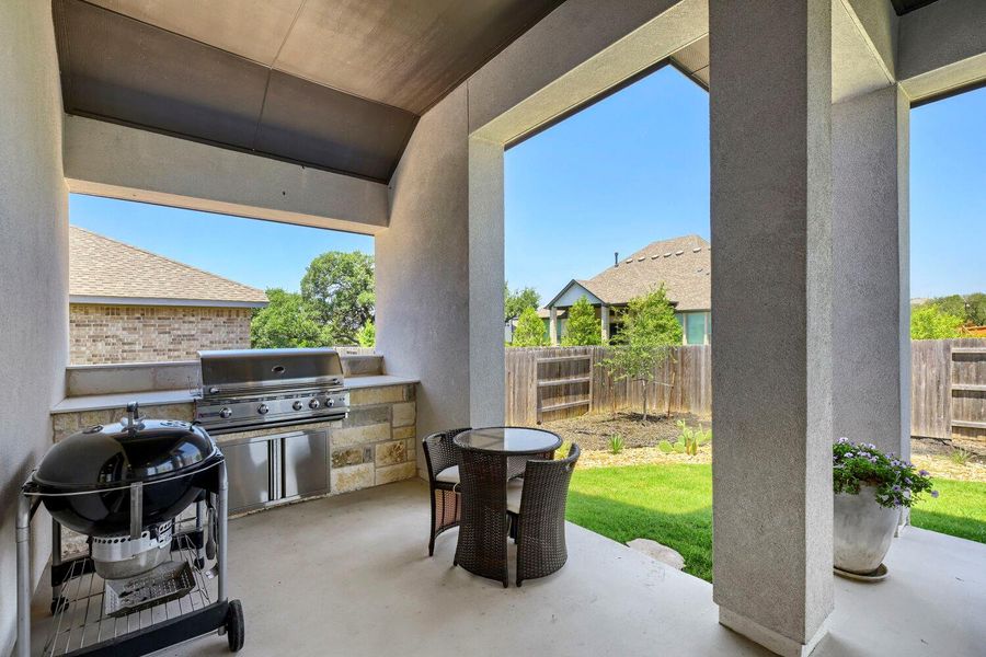 Exterior details and patio area of a home in , Dripping Springs (Image 22).