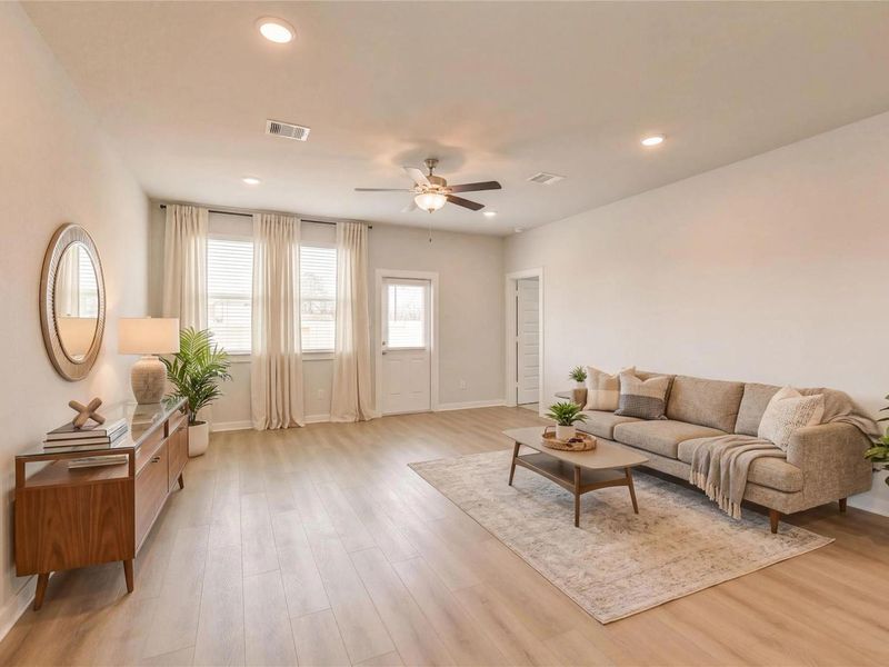 Furnished interior view inside a new home in Liberty Estates, Cleveland (Image 8).