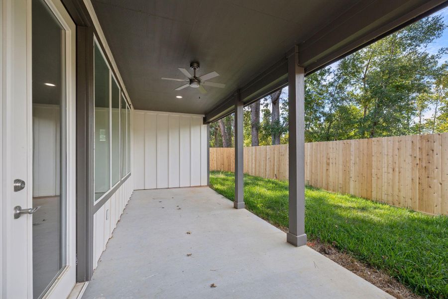 Exterior details and patio area of a home in , Livingston (Image 14).