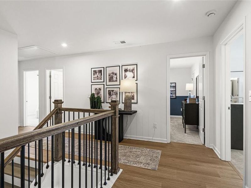 Furnished interior view inside a new home in Wehunt Meadows, Hoschton (Image 29).