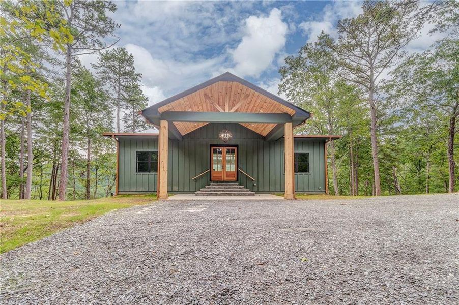 Exterior details and patio area of a home in , Ranger (Image 28).