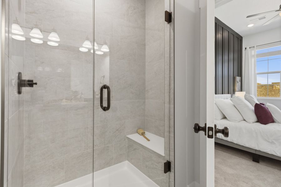 Representative furnished interior of a home built from the The Crestone by Landmark Homes in Northfield at Old Town, Fort Collins (Image 15).