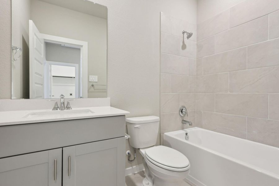 Furnished interior view inside a new home in Kemah Crossing - City Series, Kemah (Image 11). Furnished interior view inside a new home in Kemah Crossing - City Series, Kemah (Image 11).