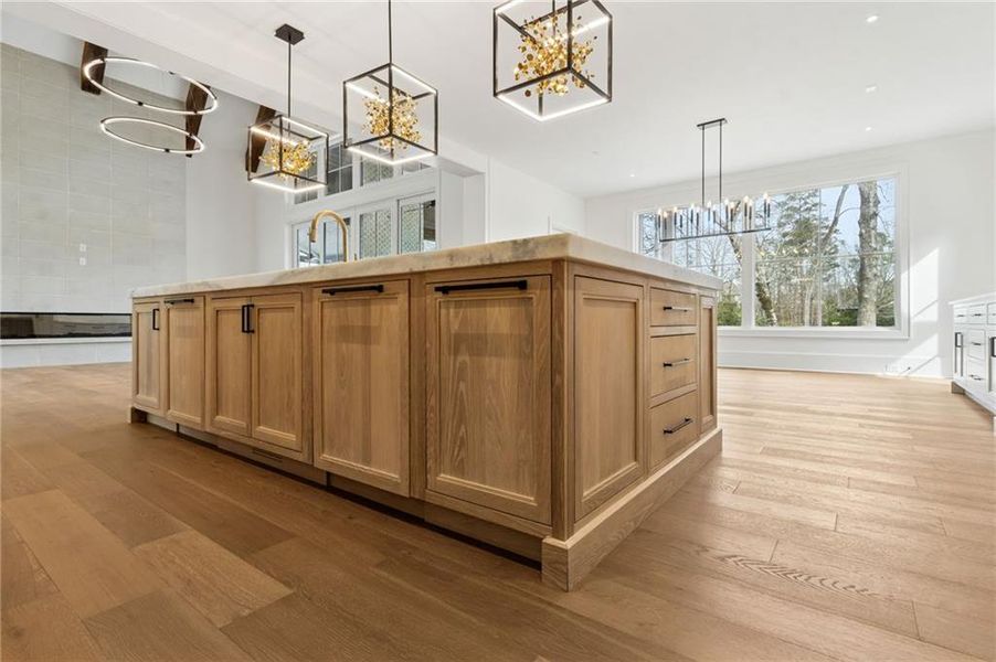 Furnished interior view inside a new home in , Suwanee (Image 58).