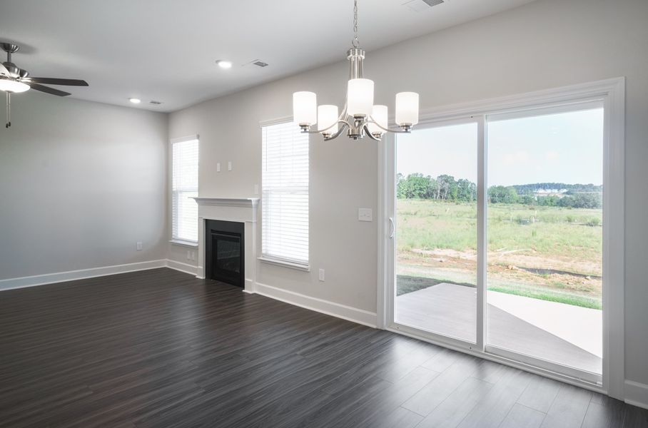 Representative unfurnished interior of a home built from the The Harper by Cothran Homes in Holly Ridge, Greenville (Image 19).