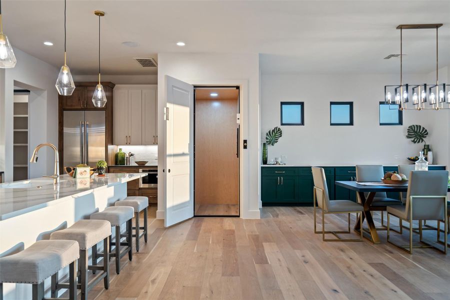 Furnished interior view inside a new home in , Granite Shoals (Image 27).