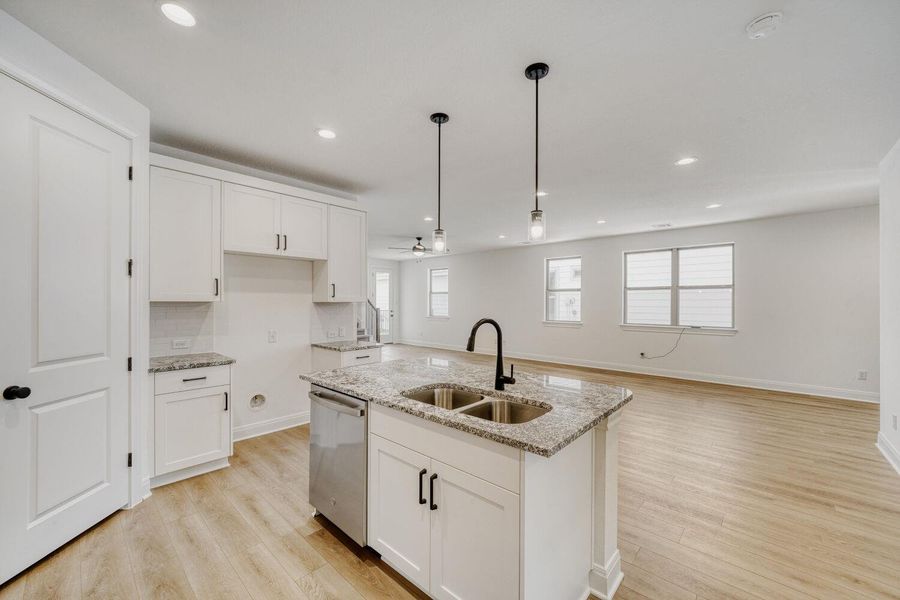 Furnished interior view inside a new home in , Buda (Image 9).