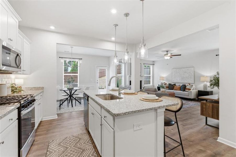 Furnished interior view inside a new home in Park Center Pointe, Mableton (Image 14).