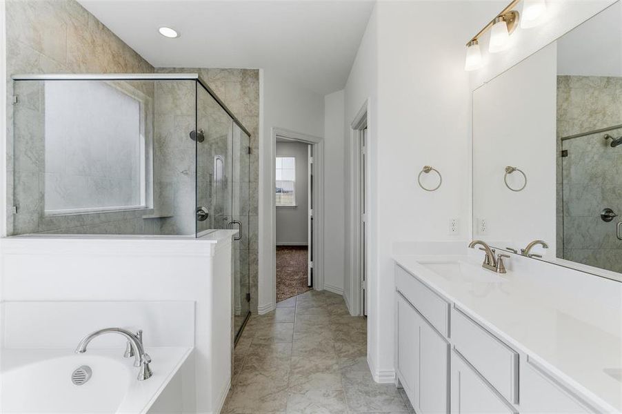 Furnished interior view inside a new home in Oak Grove Addition, Springtown (Image 8).