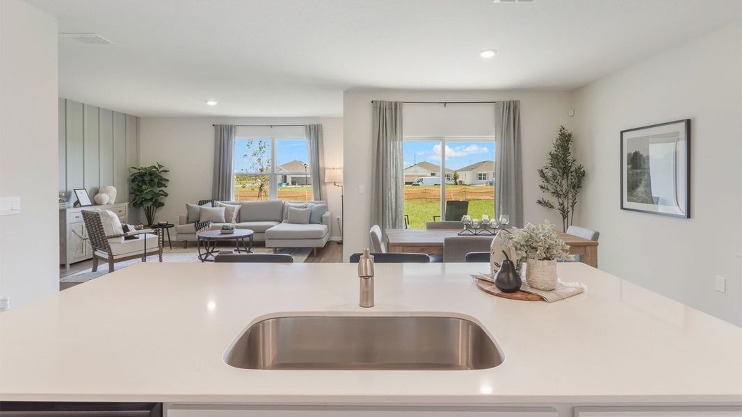 Furnished interior view inside a new home in Cypress Park Estates, Haines City (Image 16). Furnished interior view inside a new home in Cypress Park Estates, Haines City (Image 16).