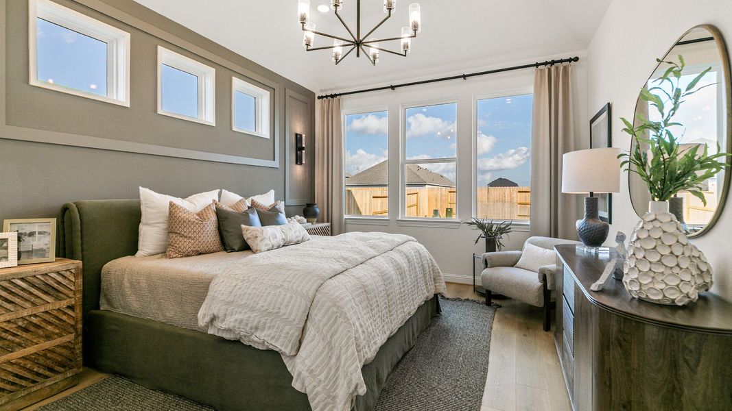 Representative furnished interior of a home built from the Rosewood by DRB Homes in Brookewater, Rosenberg (Image 15).