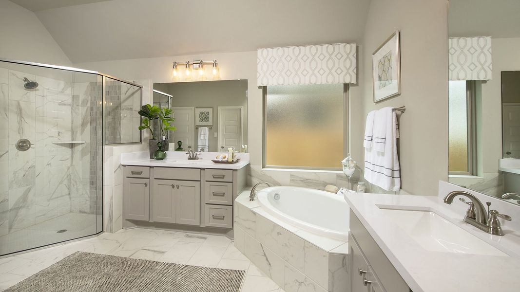 Representative furnished interior of a home built from the 2529W by Perry Homes in Santa Rita Ranch - Eldorado, Liberty Hill (Image 34). Representative furnished interior of a home built from the 2529W by Perry Homes in Santa Rita Ranch - Eldorado, Liberty Hill (Image 34).