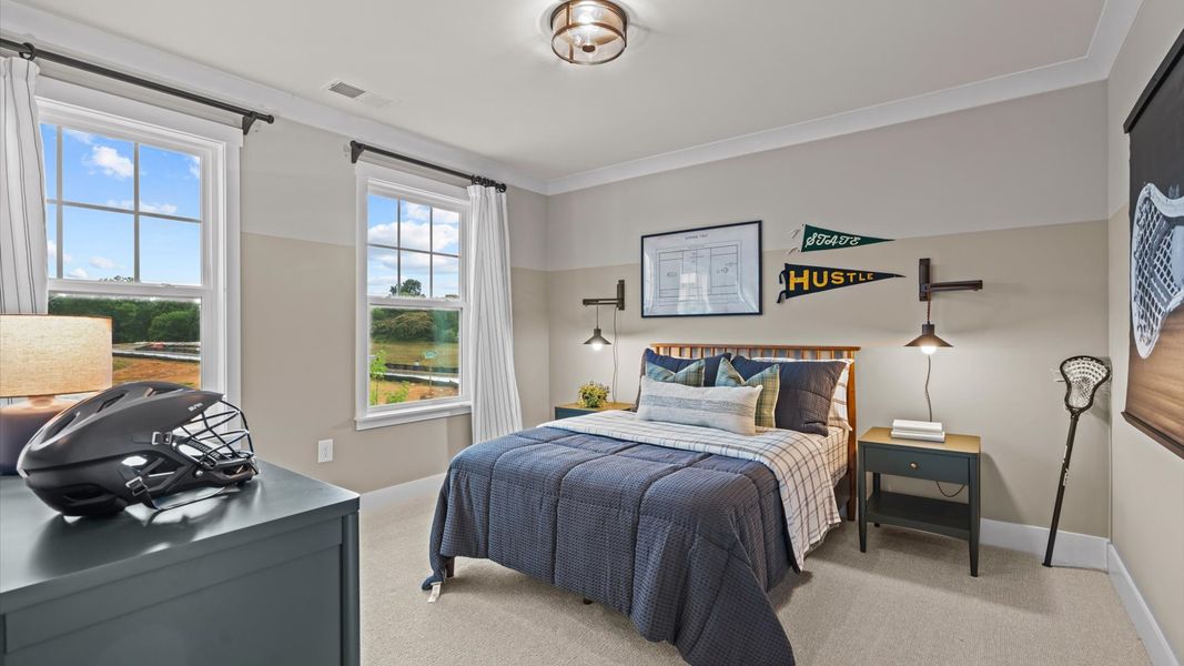 Representative furnished interior of a home built from the Pelham by DRB Homes in Station Pointe, Angier (Image 28).