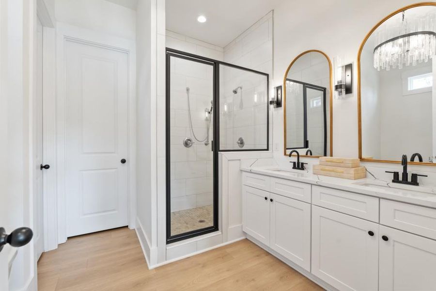 Furnished interior view inside a new home in , Monticello (Image 9).