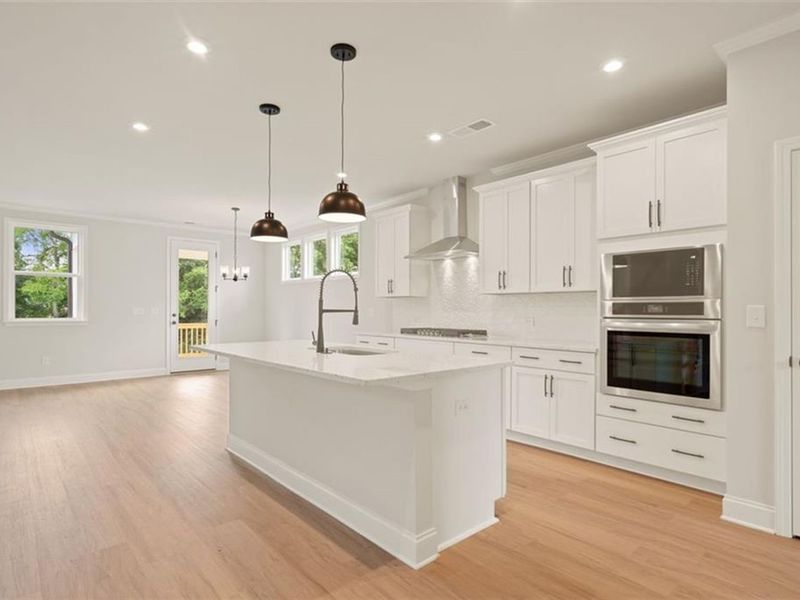 Furnished interior view inside a new home in Wehunt Meadows, Hoschton (Image 5). Furnished interior view inside a new home in Wehunt Meadows, Hoschton (Image 5).