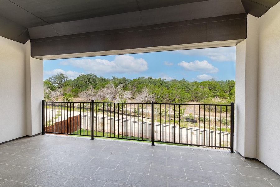Exterior details and patio area of a home in Provence - 60', Austin (Image 20).