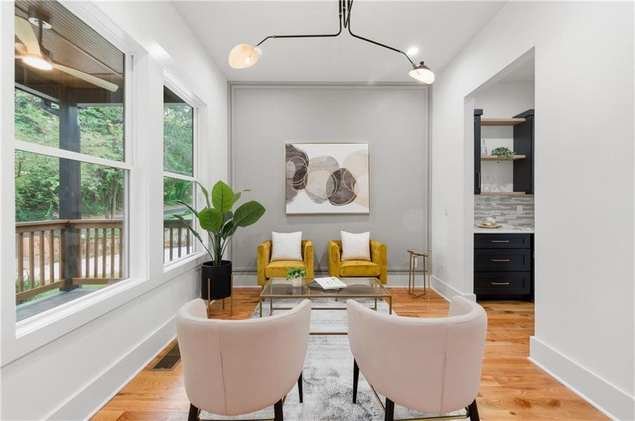 Furnished interior view inside a new home in , Atlanta (Image 27). Furnished interior view inside a new home in , Atlanta (Image 27).