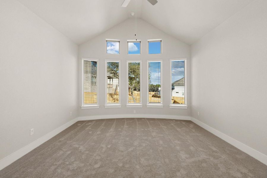 Primary Bedroom with elevated ceiling