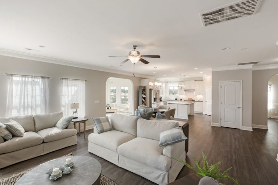 Representative furnished interior of a home built from the Hanover by Keystone Homes NC in Council Creek, Graham (Image 11).