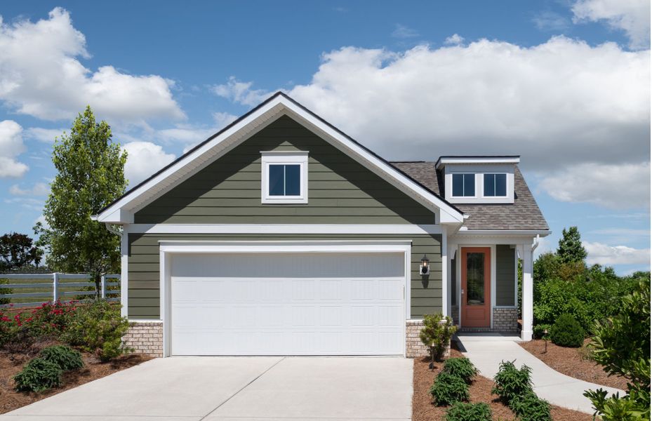 Representative exterior photo of a completed home built from the Hallmark by Del Webb in Del Webb Southern Harmony, Murfreesboro, TN (Image 25).