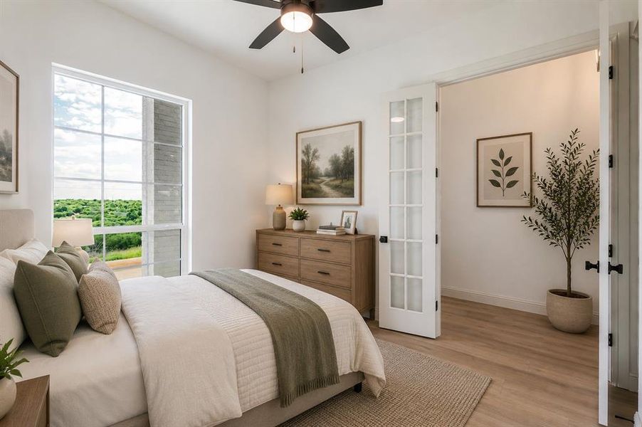 Virtually staged as bedroom. This space would also make a great place for a card game table. Virtually staged as bedroom. This space would also make a great place for a card game table.