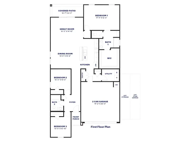 2D floor plan layout of this home in Trouvaille, Tolleson, AZ (Image 4). 2D floor plan layout of this home in Trouvaille, Tolleson, AZ (Image 4).