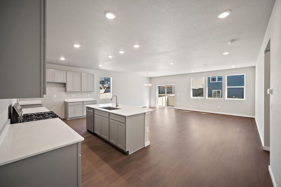 Furnished interior view inside a new home in Aspen Ranch, Fountain (Image 5).