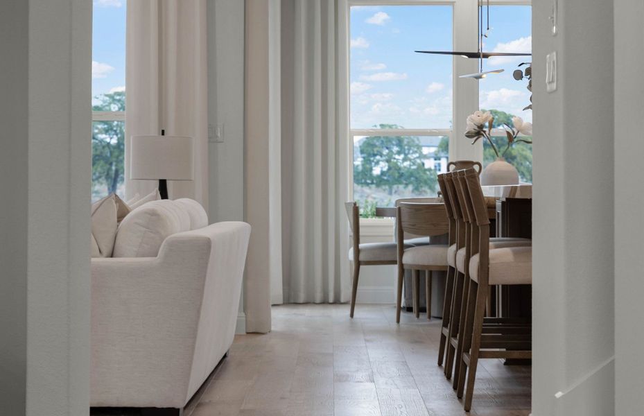 Representative furnished interior of a home built from the Mystique by Del Webb in Del Webb Austin at Lost Pines, Bastrop (Image 45).