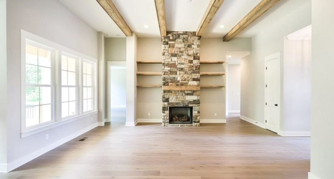 Spacious, unfurnished interior of a new home in Creekside, Cleveland (Image 41). Spacious, unfurnished interior of a new home in Creekside, Cleveland (Image 41).