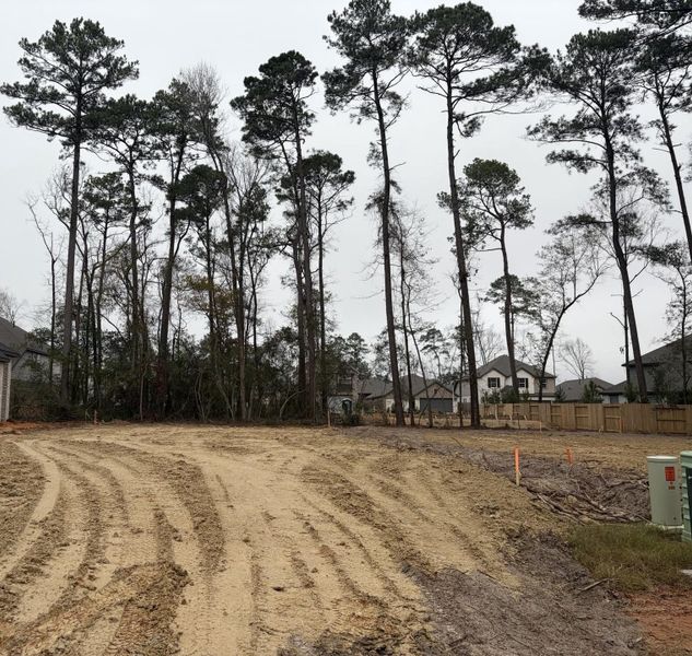 Site preparation for new homesites in The Woodlands Hills, Willis (Image 4).