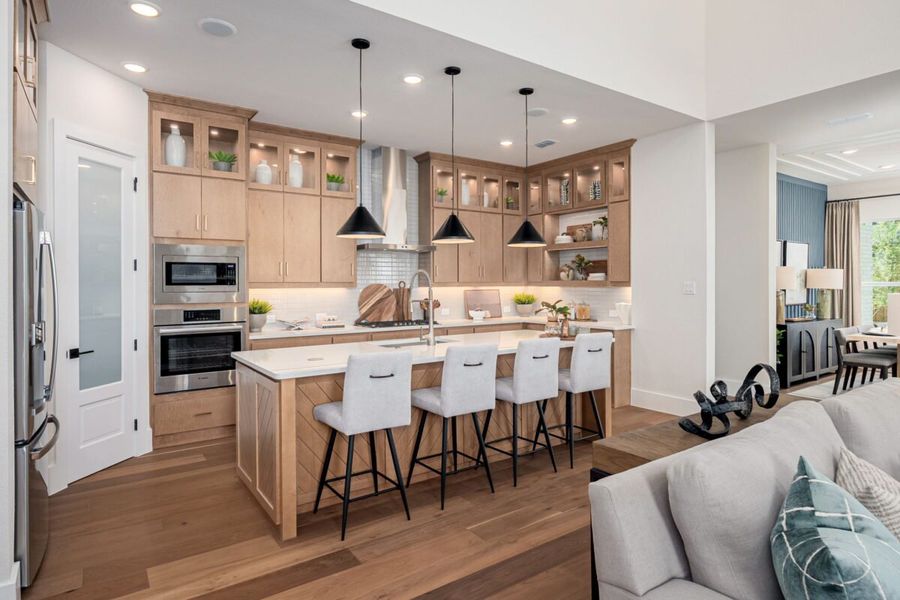 Representative furnished interior of a home built from the Manhattan by Landon Homes in Fields - Brookside, Frisco (Image 10). Representative furnished interior of a home built from the Manhattan by Landon Homes in Fields - Brookside, Frisco (Image 10).