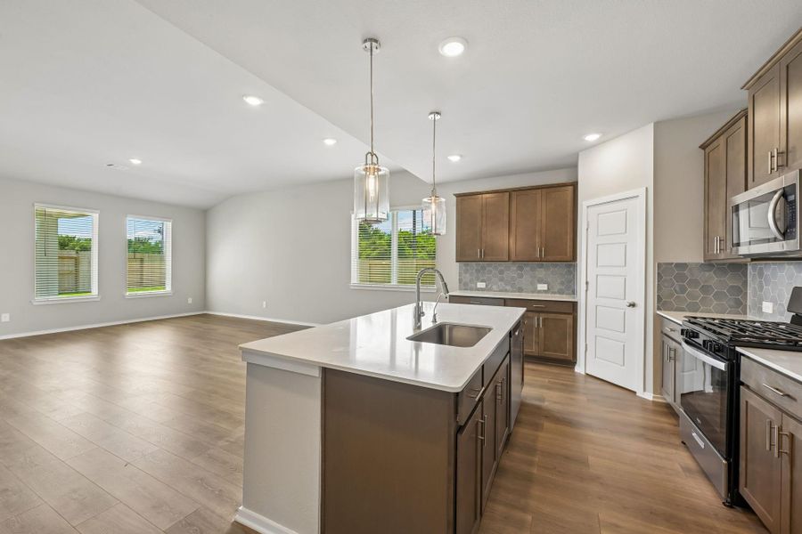 Furnished interior view inside a new home in Heights of Barbers Hill, Baytown (Image 6).