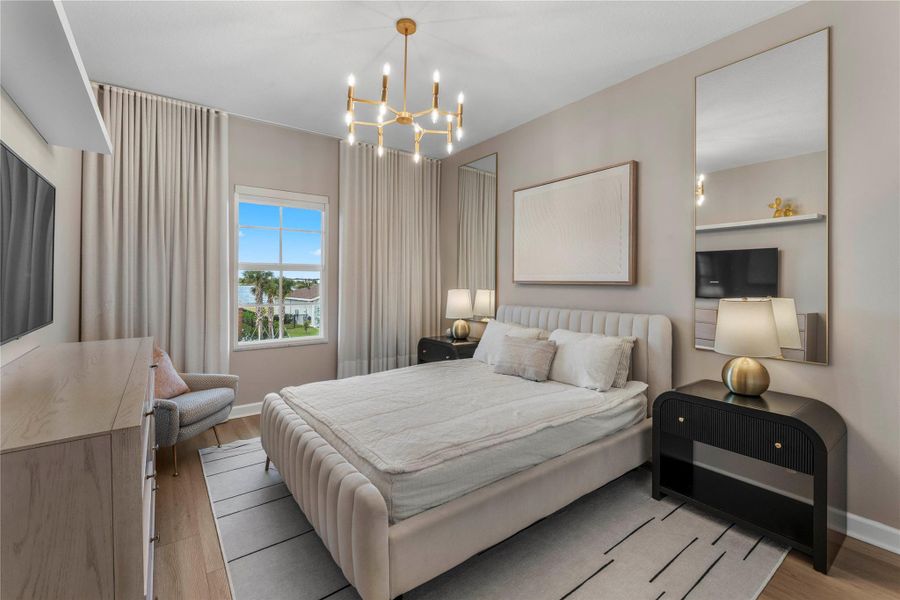 Furnished interior view inside a new home in Arden: The Waterford Collection, Loxahatchee (Image 18).