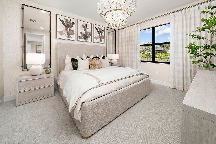 Representative furnished interior of a home built from the Montserrat by GL Homes in Valencia Harbor (55+), Fort Myers (Image 6). Representative furnished interior of a home built from the Montserrat by GL Homes in Valencia Harbor (55+), Fort Myers (Image 6).