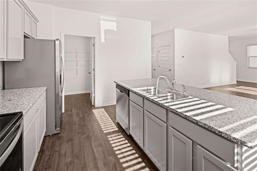 Furnished interior view inside a new home in Brooks Village, Dacula (Image 9).