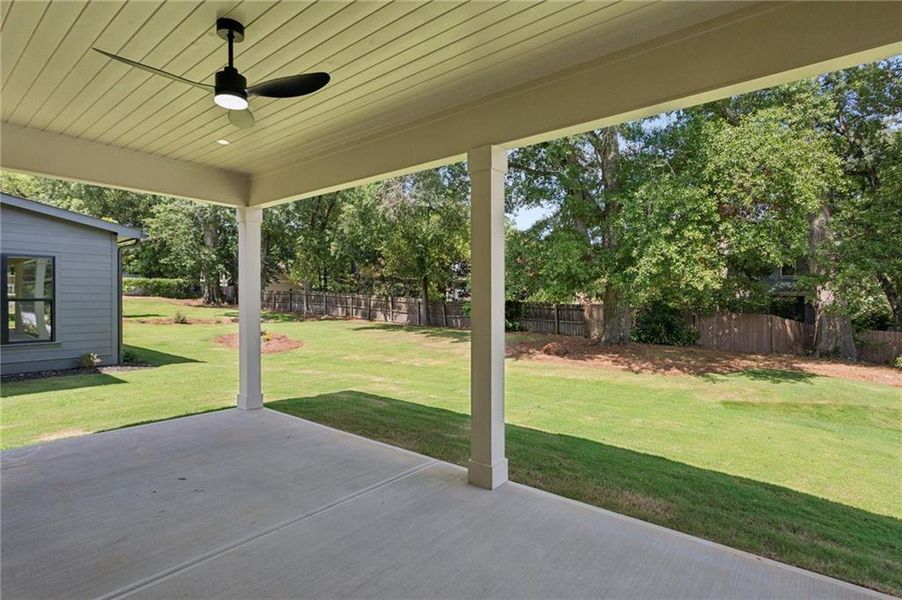 Exterior details and patio area of a home in , Atlanta (Image 24).