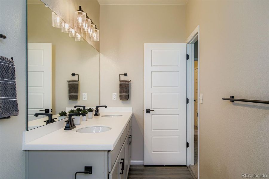 Furnished interior view inside a new home in Haskins Station, Arvada (Image 14).