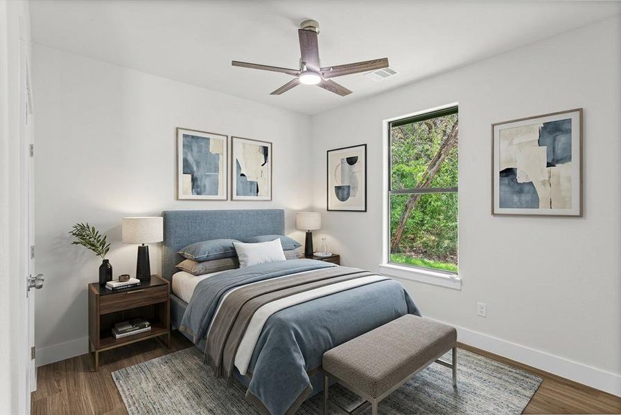Furnished interior view inside a new home in , Granbury (Image 18).