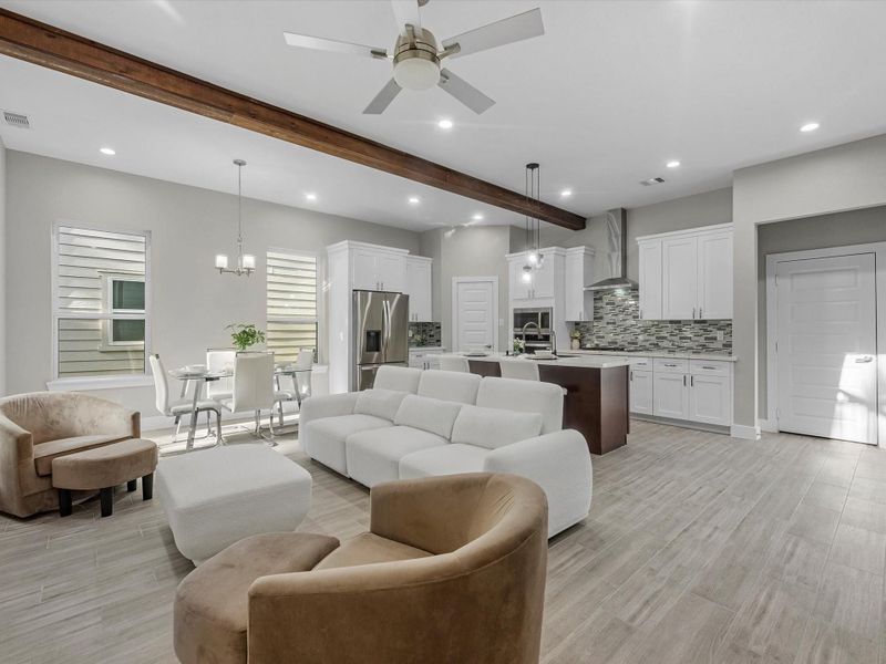 Furnished interior view inside a new home in , Houston (Image 6).