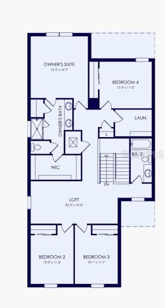 2D floor plan layout of this home in Reagan Landing, Bradenton, FL (Image 4). 2D floor plan layout of this home in Reagan Landing, Bradenton, FL (Image 4).