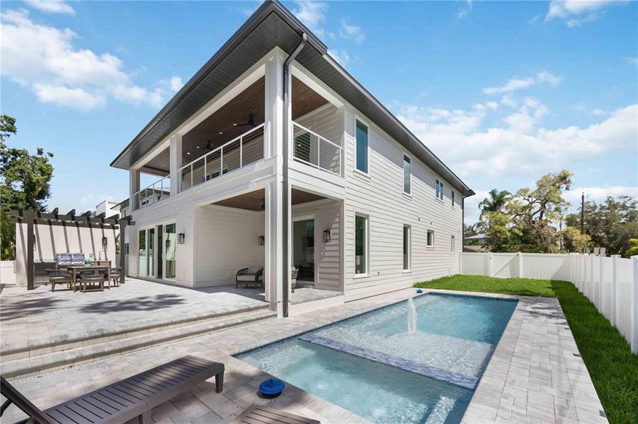 Exterior details and patio area of a home in , Sarasota (Image 32).