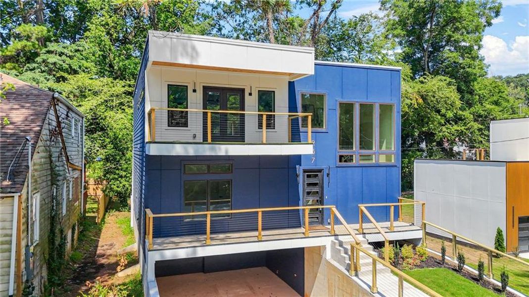 Exterior details and patio area of a home in , Atlanta (Image 26). Exterior details and patio area of a home in , Atlanta (Image 26).