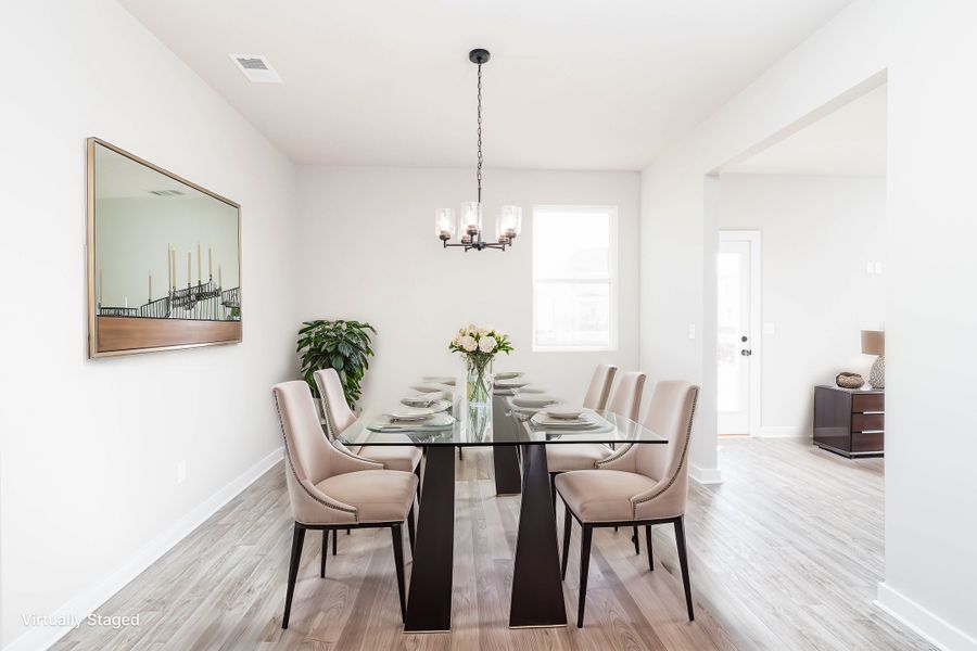 Representative furnished interior of a home built from the Linden by Nason Homes in Brady Estates, Murfreesboro (Image 7).