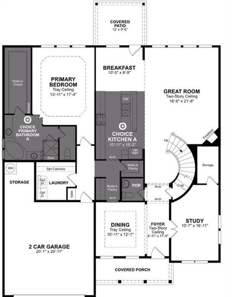 Beazer Homes Enclave at Legacy Hills Madison Floorplan.