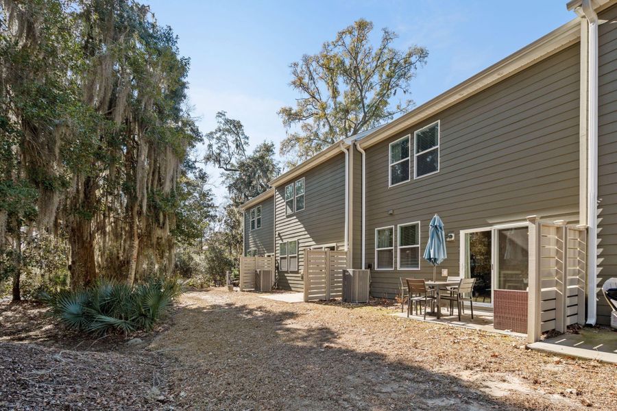 Exterior details and patio area of a home in , North Charleston (Image 30).